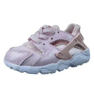 Nike‎ Huarache Run SE Toddler Girls Pink Mesh Synthetic Sneakers 4C Lightweight